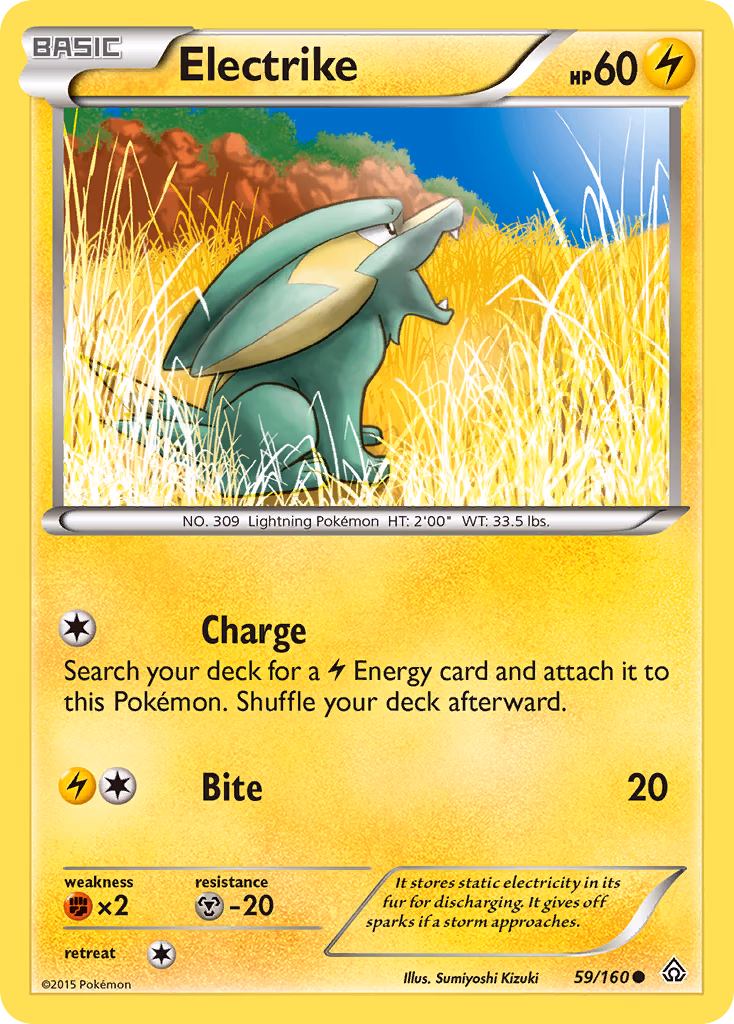 Electrike Pokemon card (59/160, Primal Clash)