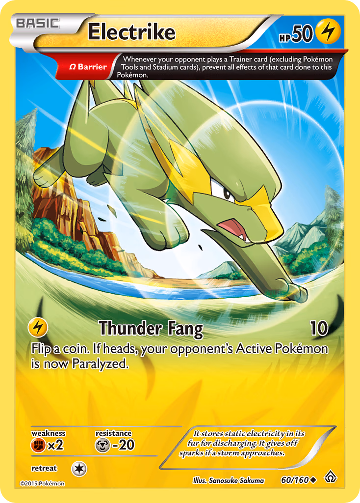 Electrike Pokemon card (60/160, Primal Clash)