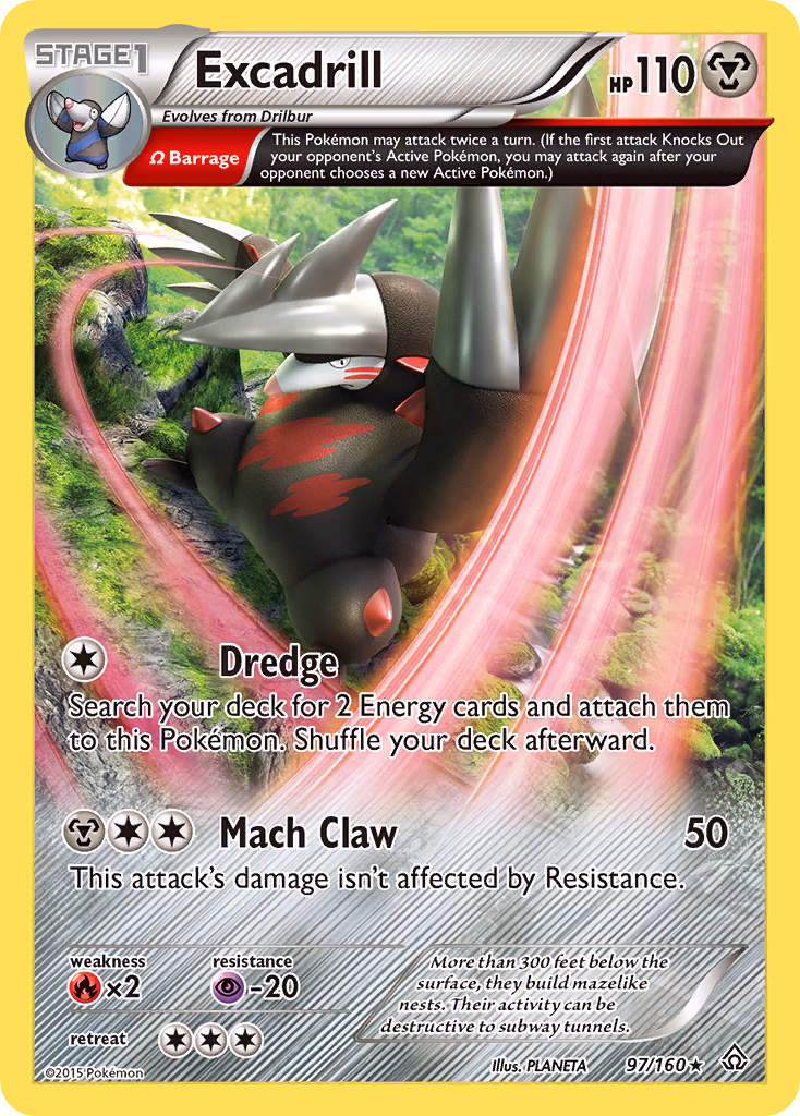 Excadrill Pokemon card (97/160, Primal Clash)