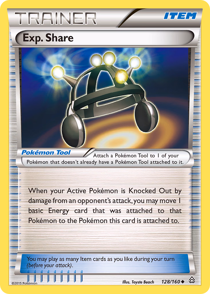 Exp. Share Pokemon card (128/160, Primal Clash)