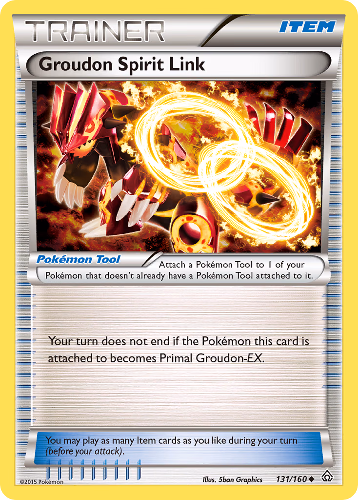 Groudon Spirit Link Pokemon card (131/160, Primal Clash)