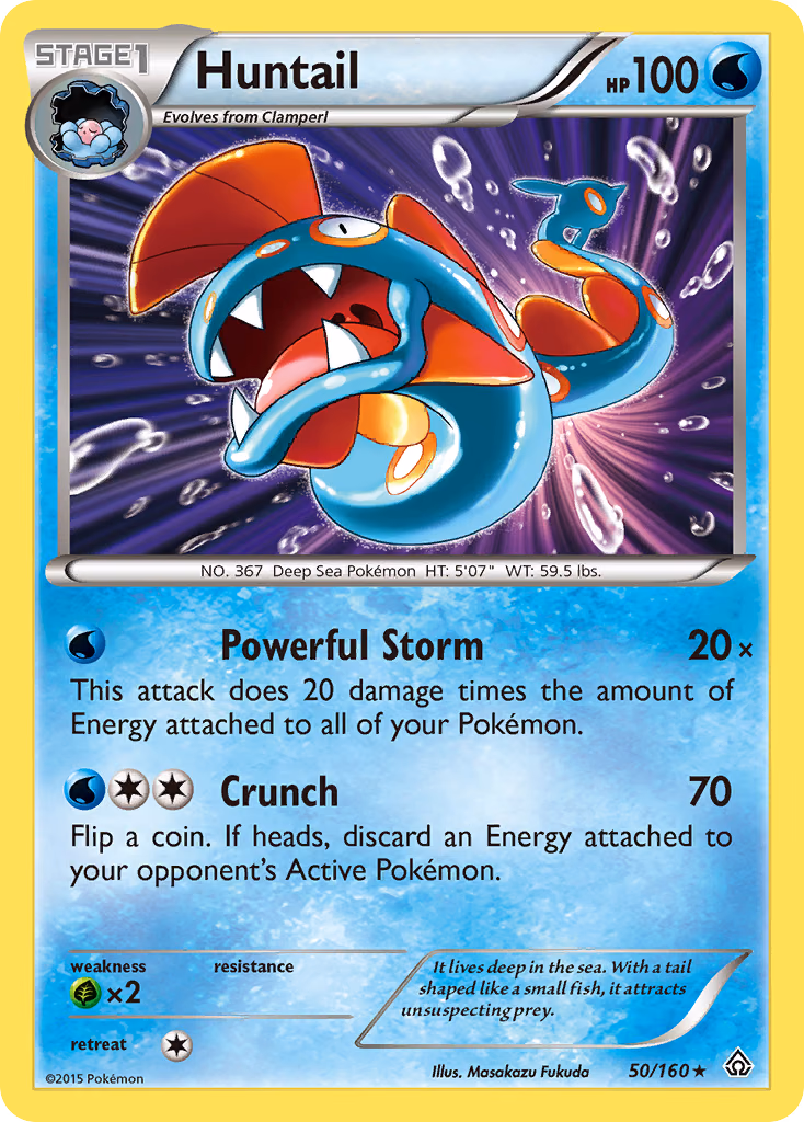 Huntail Pokemon card (50/160, Primal Clash)