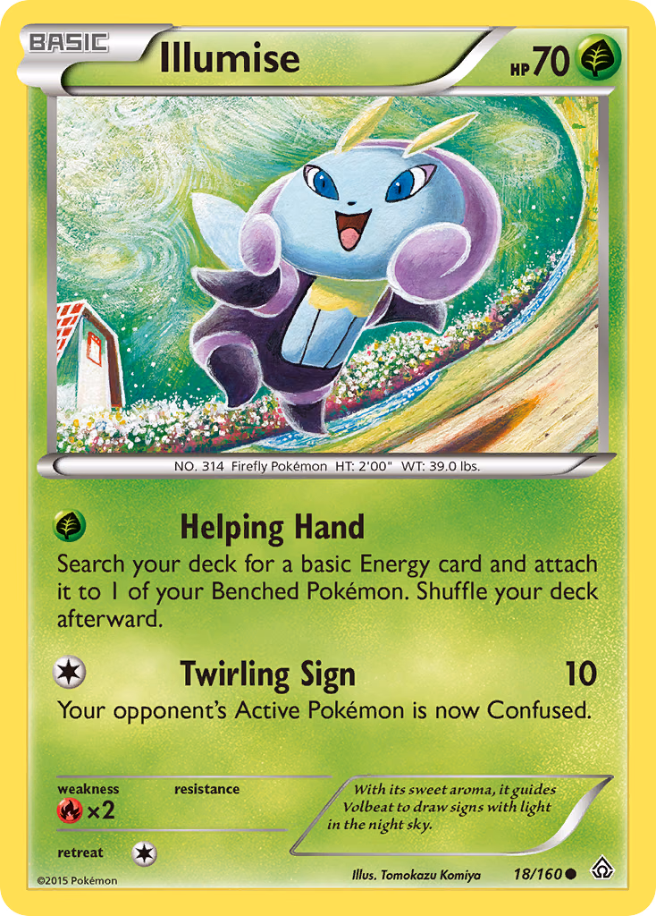Illumise Pokemon card (18/160, Primal Clash)