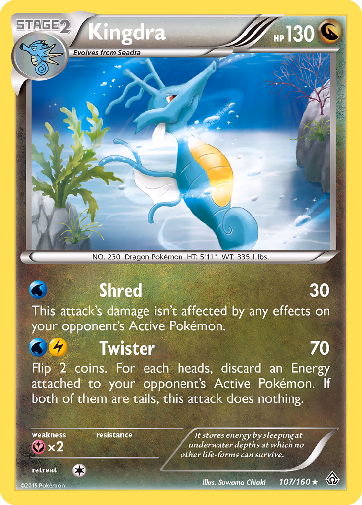 Kingdra Pokemon card (107/160, Primal Clash)