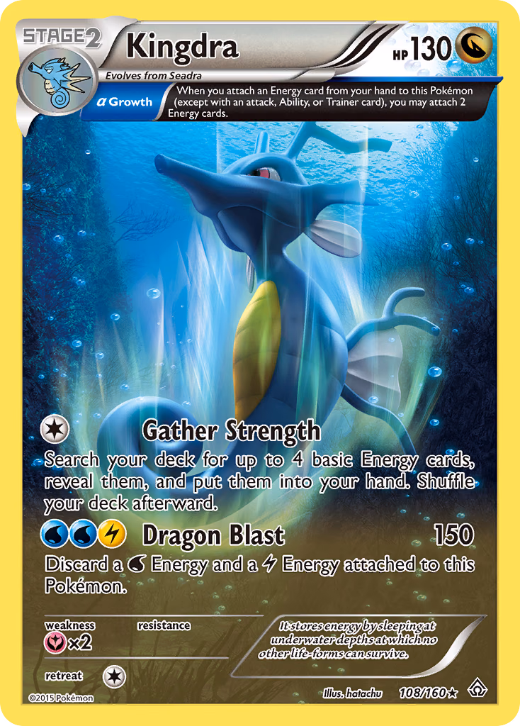 Kingdra Pokemon card (108/160, Primal Clash)