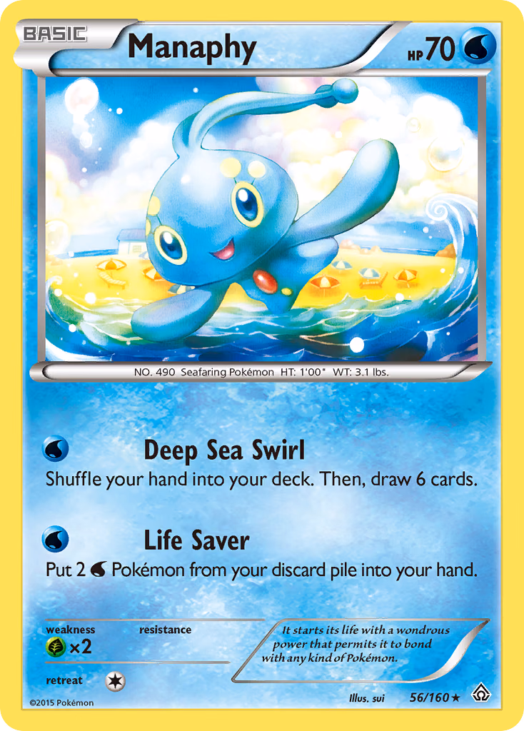 Manaphy Pokemon card (56/160, Primal Clash)