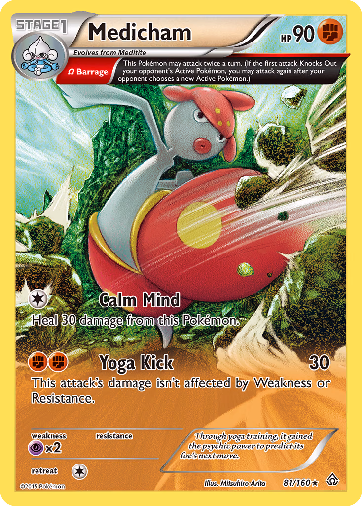 Medicham Pokemon card (81/160, Primal Clash)