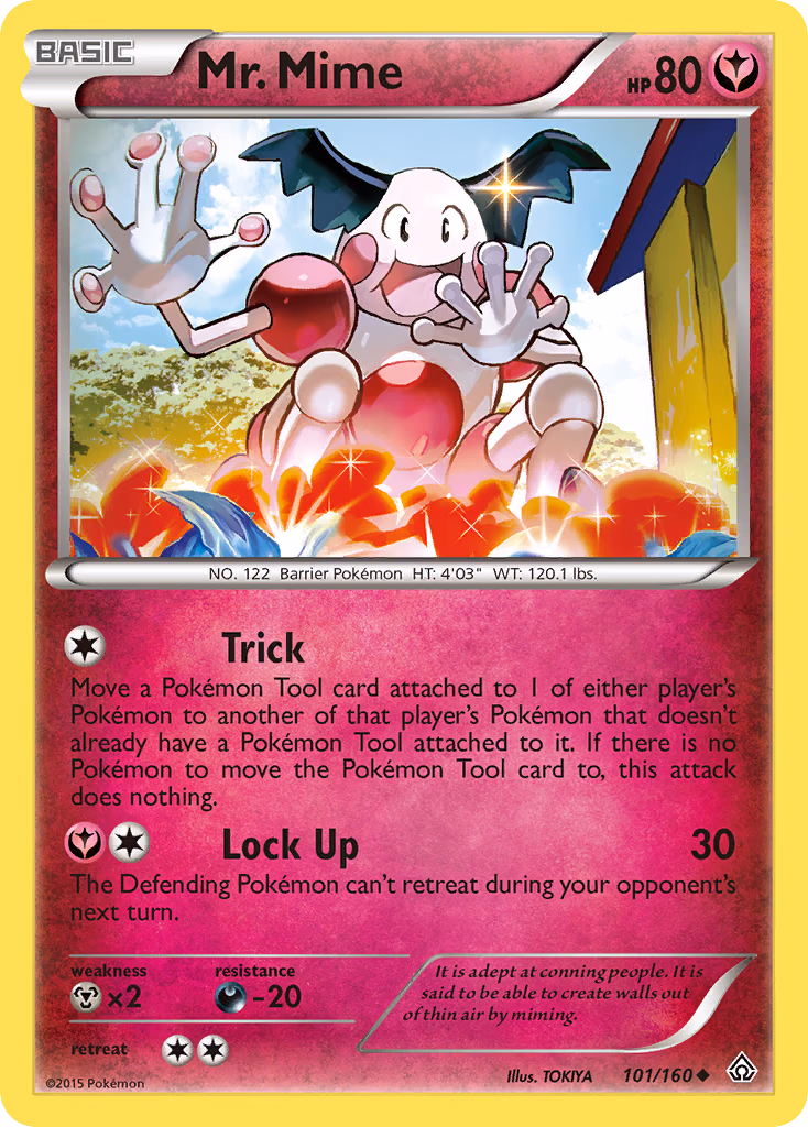 Mr. Mime Pokemon card (101/160, Primal Clash)