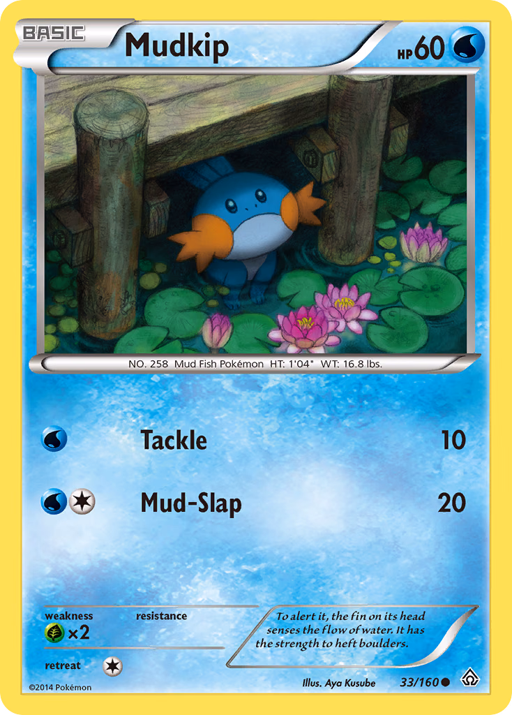 Mudkip Pokemon card (33/160, Primal Clash)