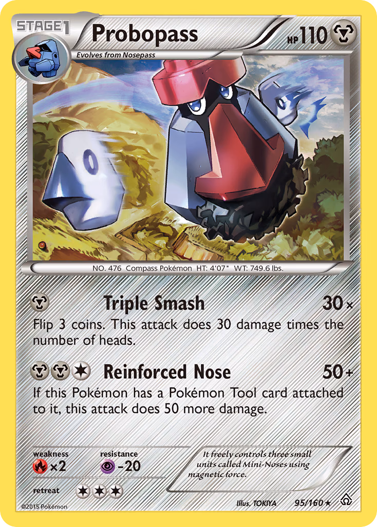 Probopass Pokemon card (95/160, Primal Clash)
