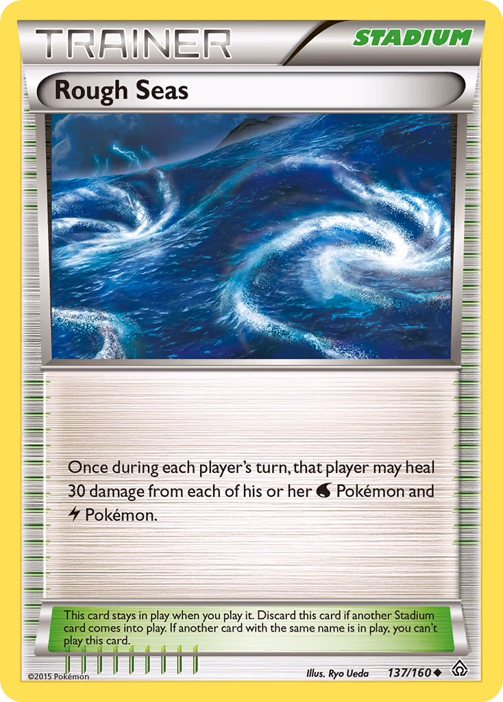 Rough Seas Pokemon card (137/160, Primal Clash)