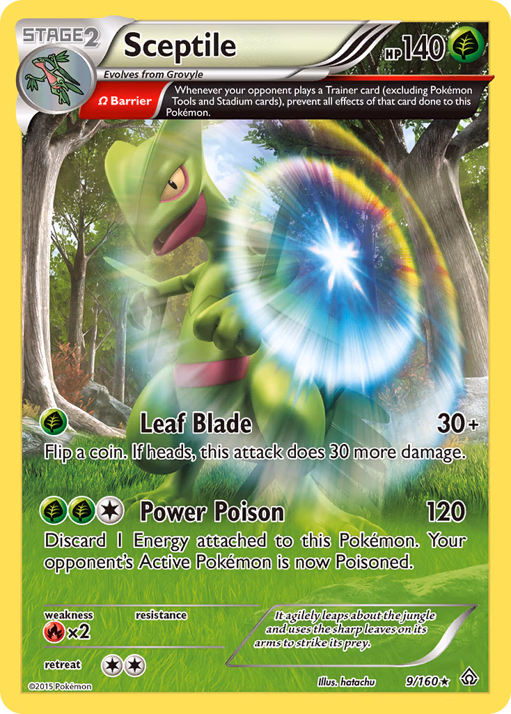 Sceptile Pokemon card (9/160, Primal Clash)
