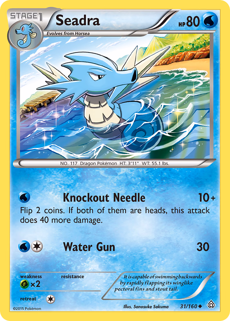 Seadra Pokemon card (31/160, Primal Clash)