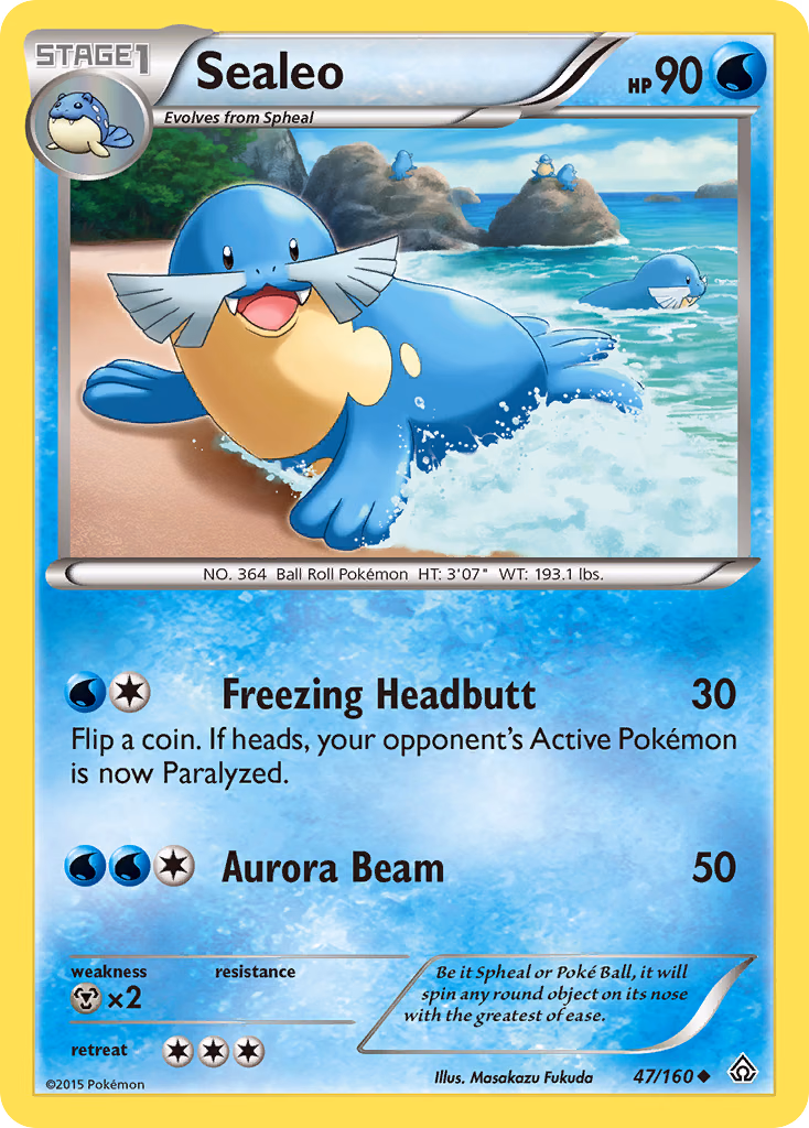 Sealeo Pokemon card (47/160, Primal Clash)