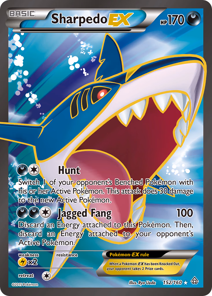 Sharpedo-EX Pokemon card (152/160, Primal Clash)