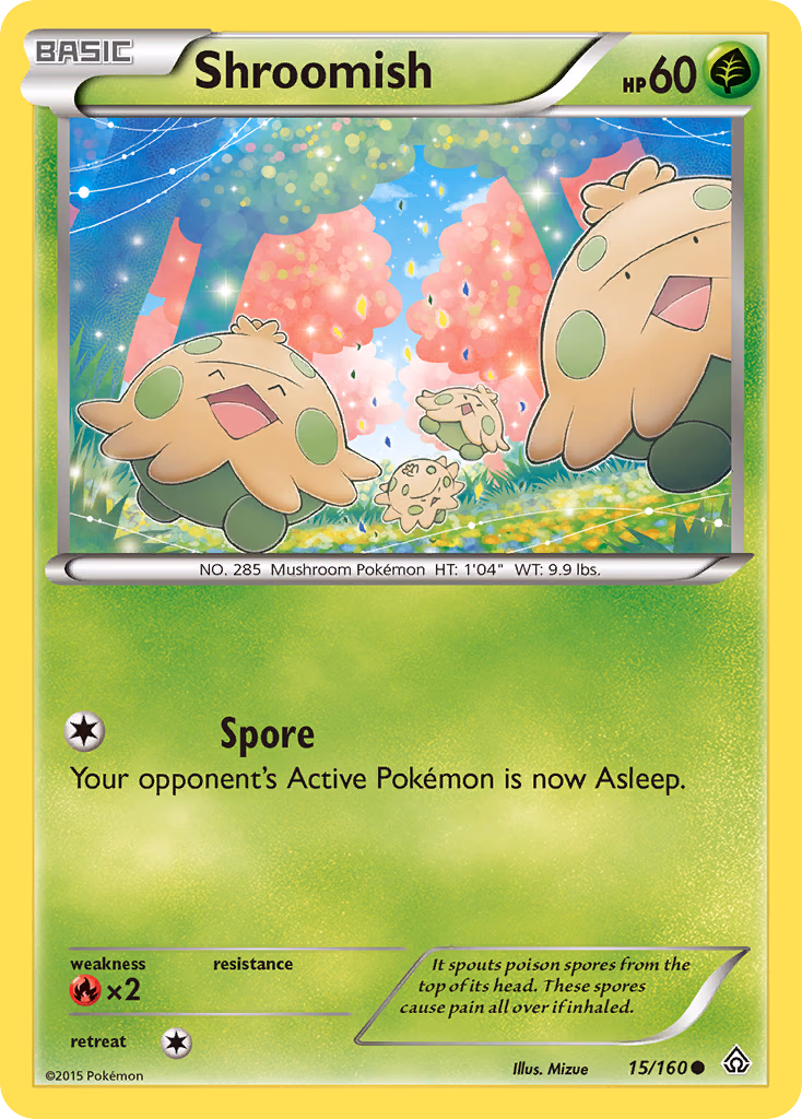 Shroomish Pokemon card (15/160, Primal Clash)