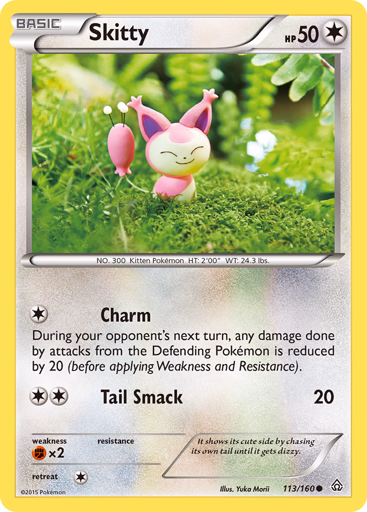 Skitty Pokemon card (113/160, Primal Clash)