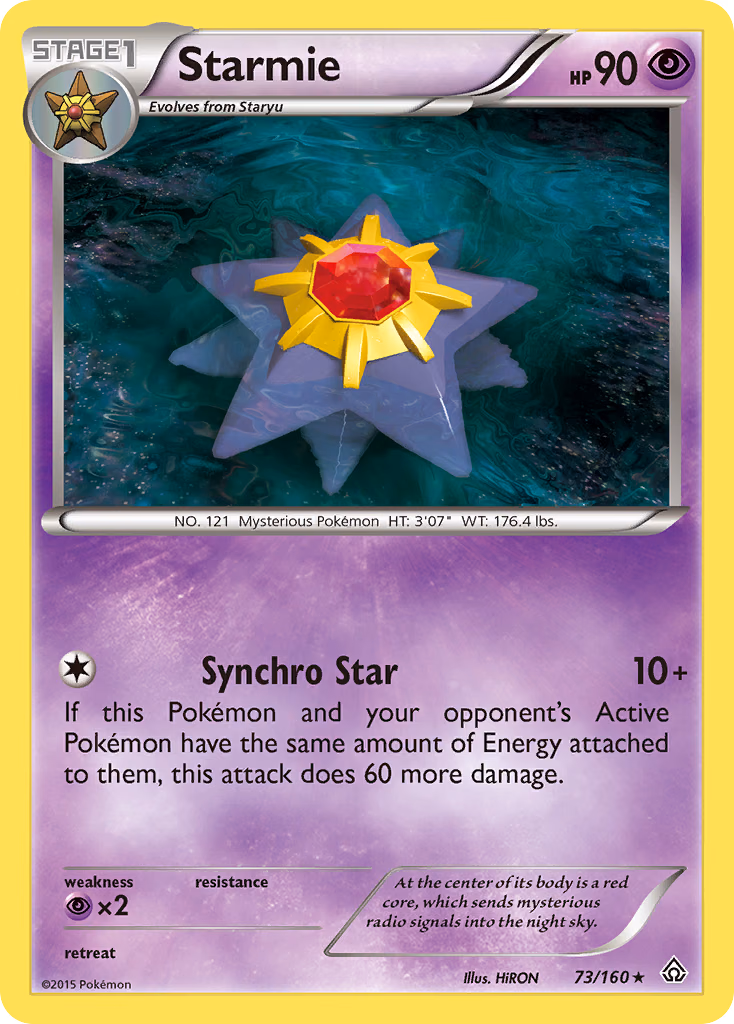 Starmie Pokemon card (73/160, Primal Clash)