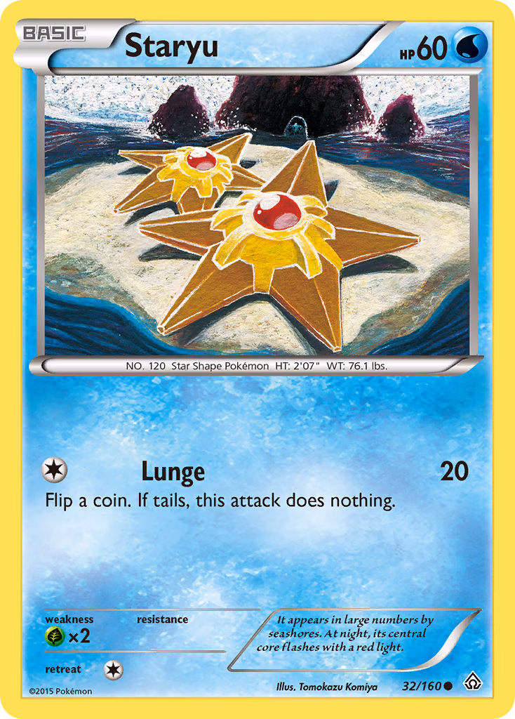 Staryu Pokemon card (32/160, Primal Clash)