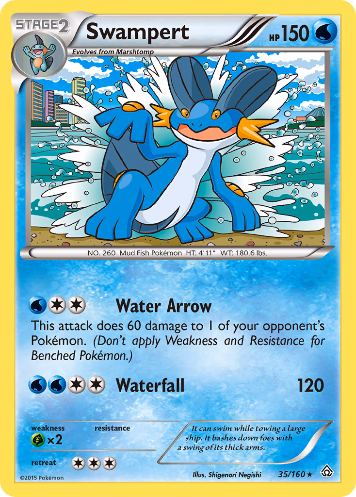 Swampert Pokemon card (35/160, Primal Clash)