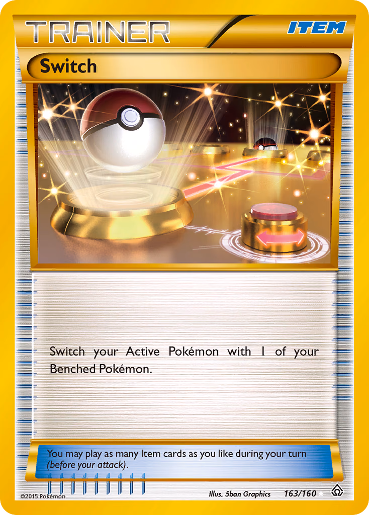 Switch Pokemon card (163/160, Primal Clash)