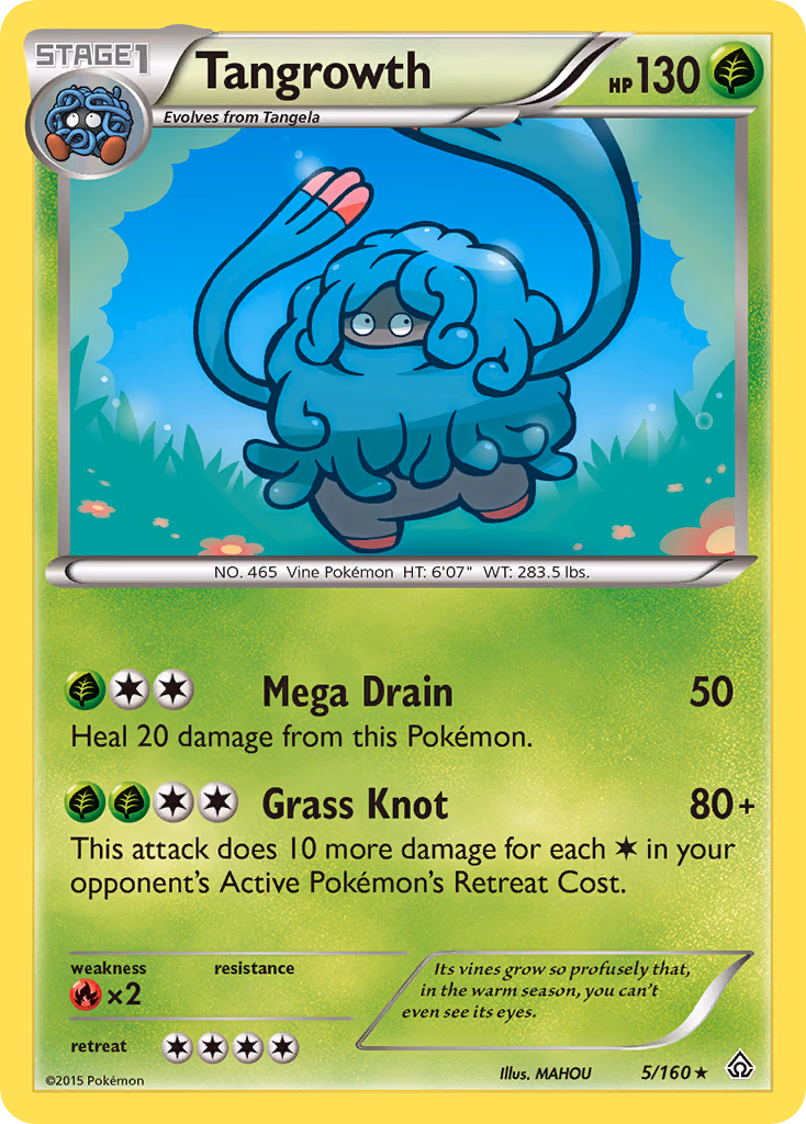 Tangrowth Pokemon card (5/160, Primal Clash)