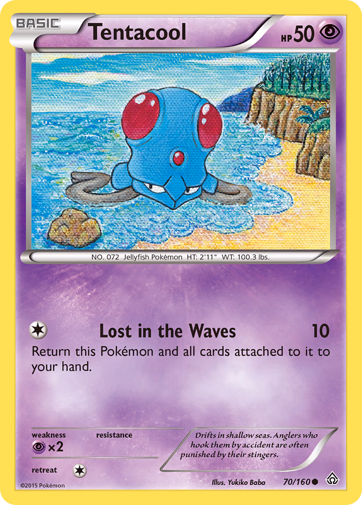 Tentacool Pokemon card (70/160, Primal Clash)