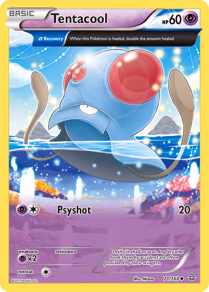 Tentacool Pokemon card (71/160, Primal Clash)