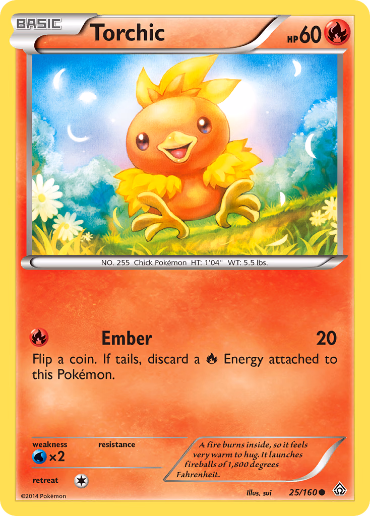 Torchic Pokemon card (25/160, Primal Clash)