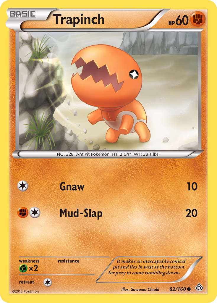 Trapinch Pokemon card (82/160, Primal Clash)