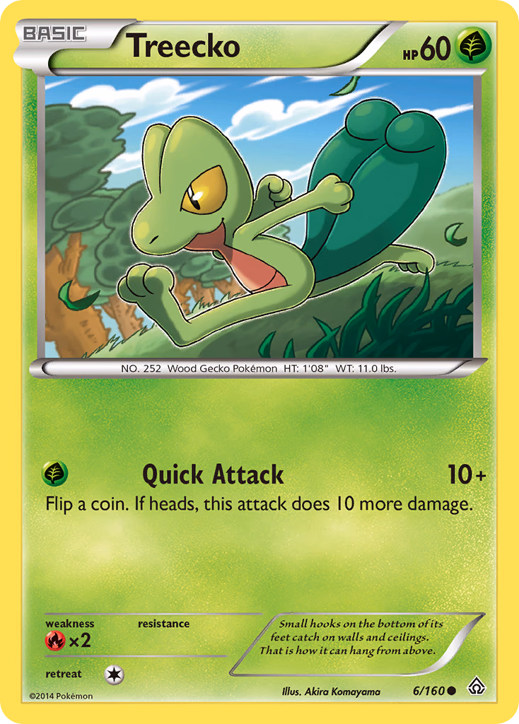Treecko Pokemon card (6/160, Primal Clash)