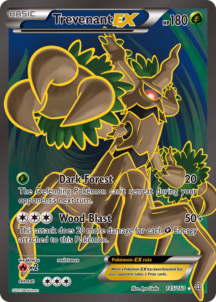 Trevenant-EX Pokemon card (145/160, Primal Clash)