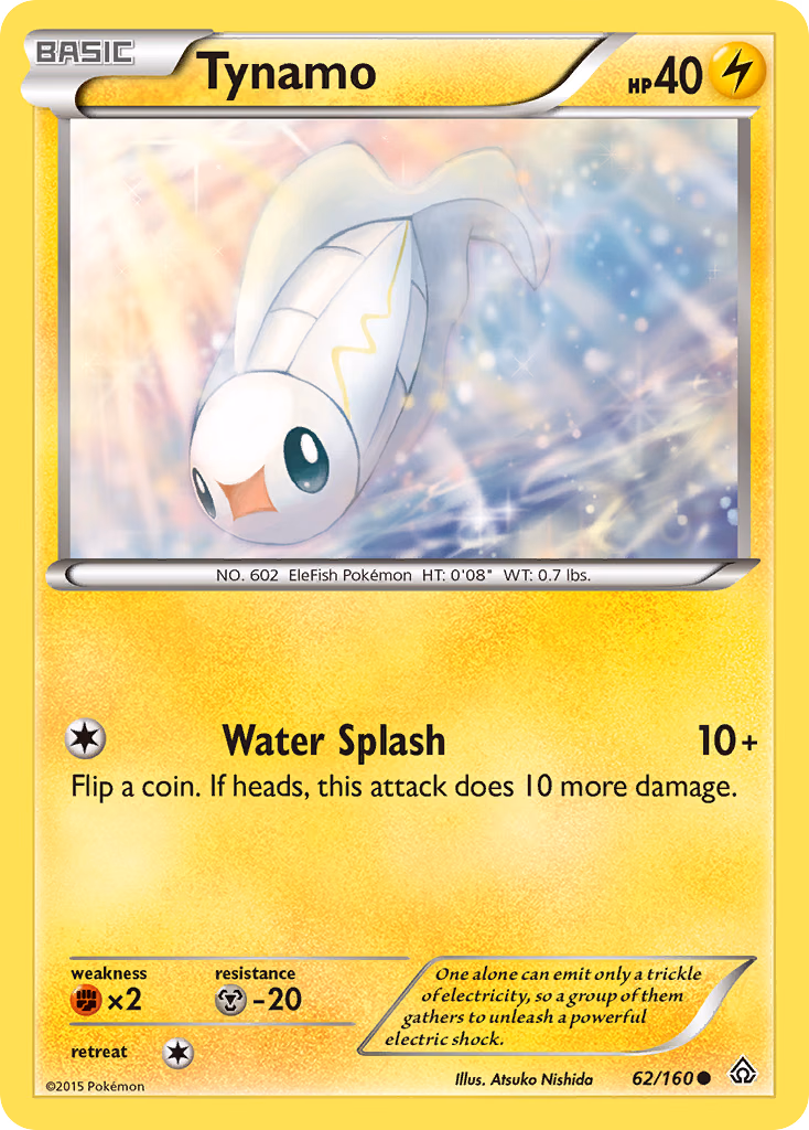 Tynamo Pokemon card (62/160, Primal Clash)