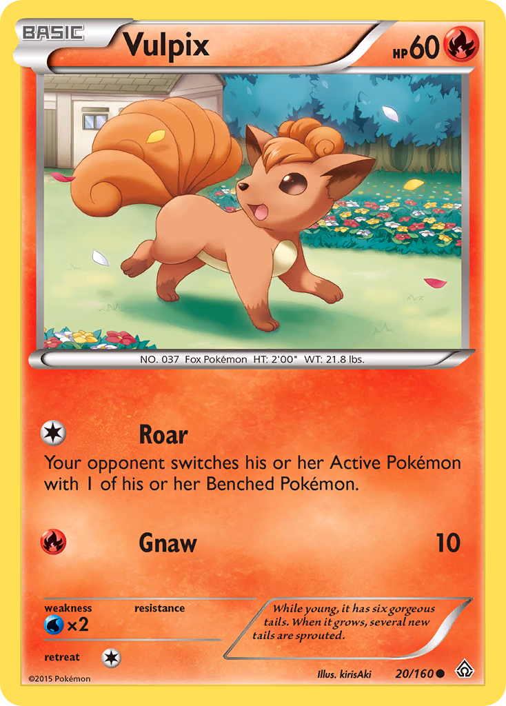 Vulpix Pokemon card (20/160, Primal Clash)
