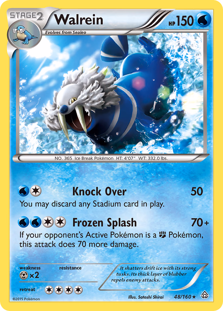Walrein Pokemon card (48/160, Primal Clash)