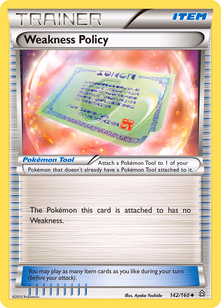 Weakness Policy Pokemon card (142/160, Primal Clash)