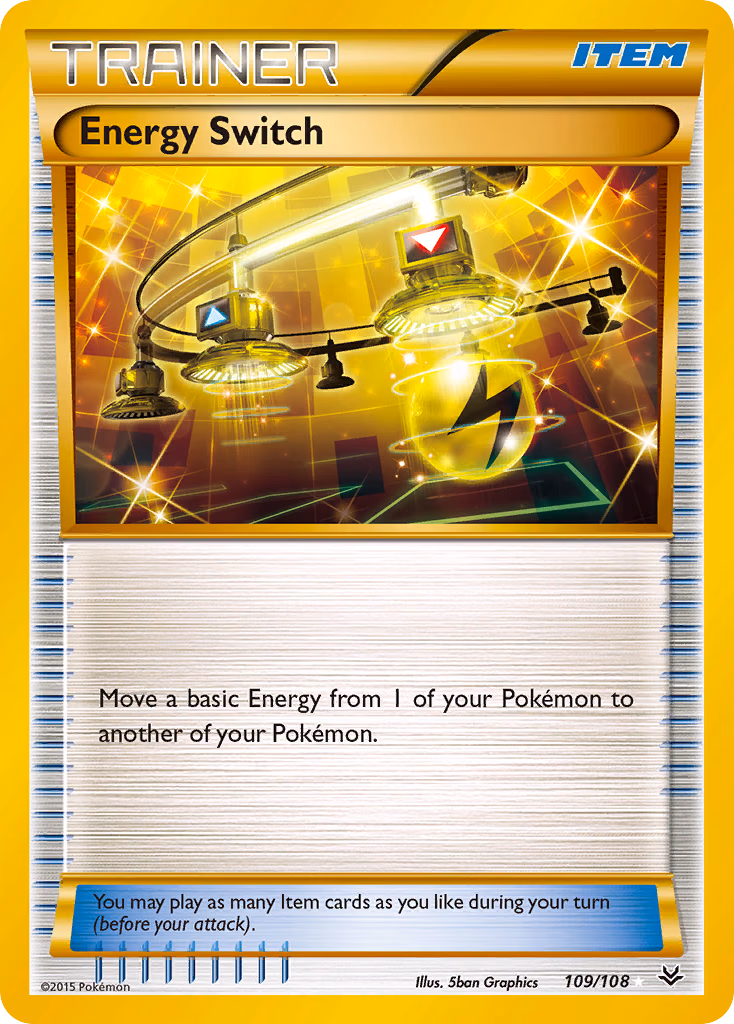 Energy Switch Pokemon card (109/108, Roaring Skies)