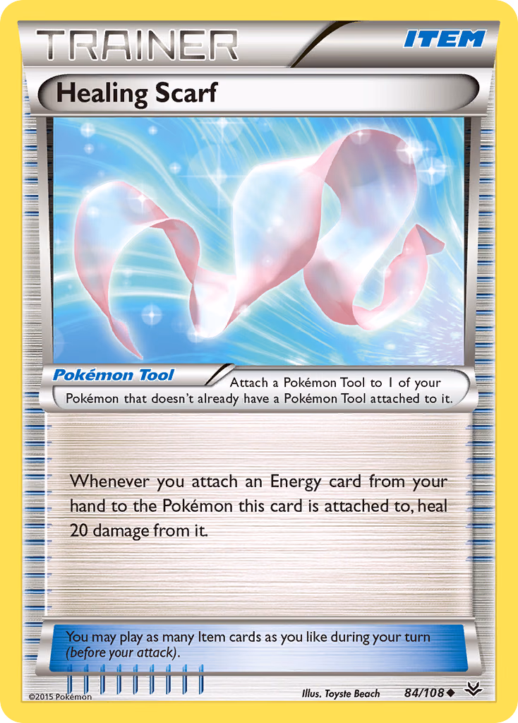Healing Scarf Pokemon card (84/108, Roaring Skies)