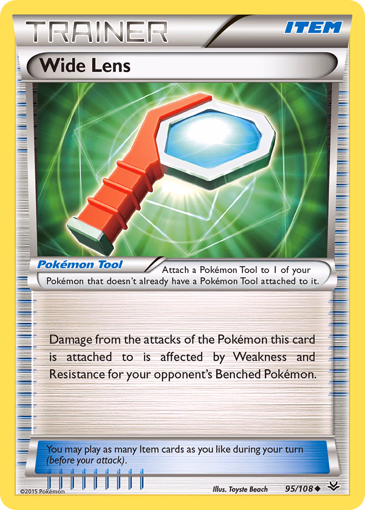 Wide Lens Pokemon card (95/108, Roaring Skies)