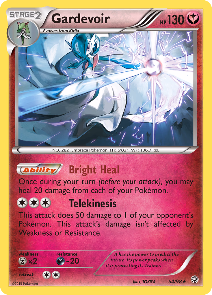 Gardevoir Pokemon card (54/98, Ancient Origins)