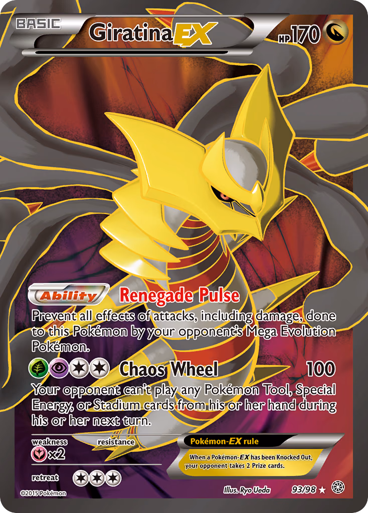 Giratina-EX Pokemon card (93/98, Ancient Origins)
