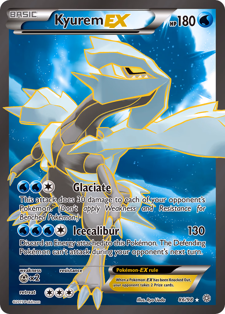 Kyurem-EX Pokemon card (86/98, Ancient Origins)