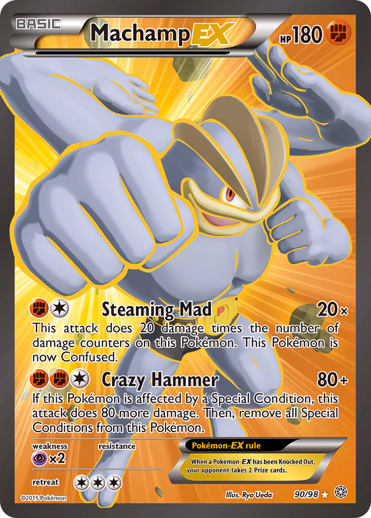 Machamp-EX Pokemon card (90/98, Ancient Origins)