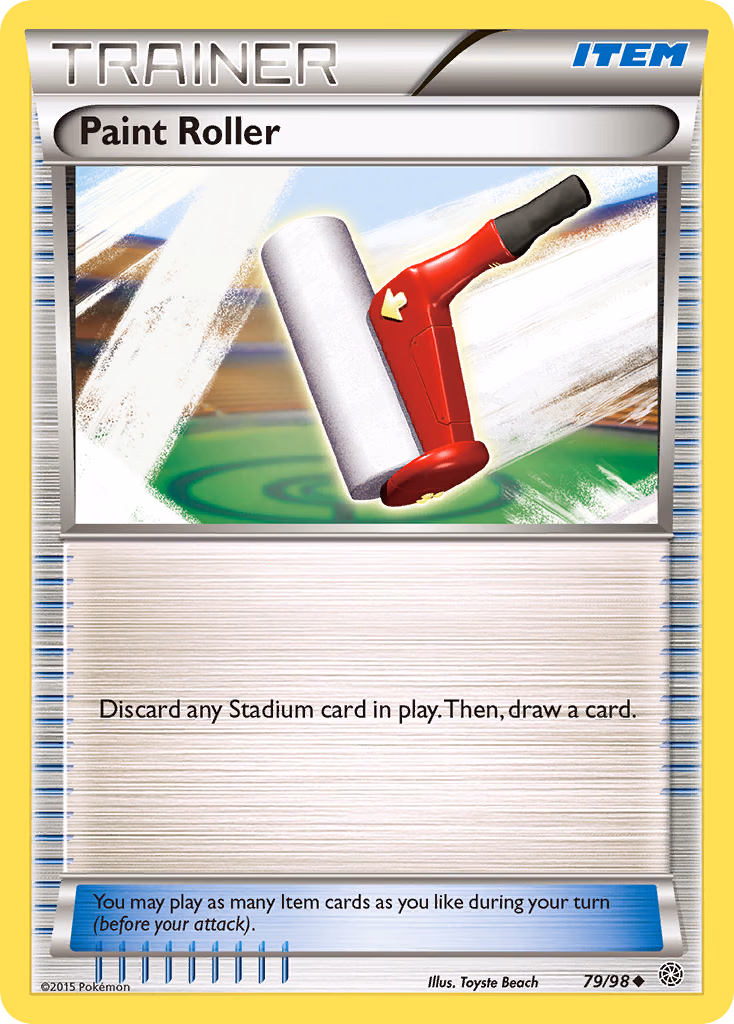 Paint Roller Pokemon card (79/98, Ancient Origins)