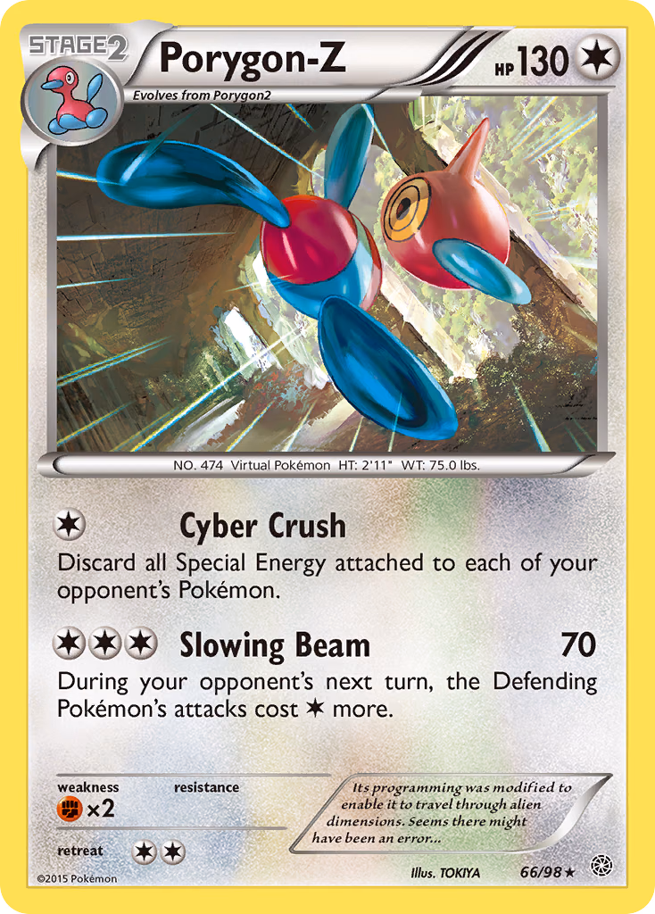 Porygon-Z Pokemon card (66/98, Ancient Origins)