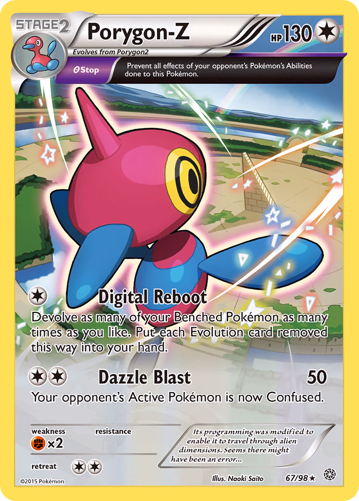 Porygon-Z Pokemon card (67/98, Ancient Origins)