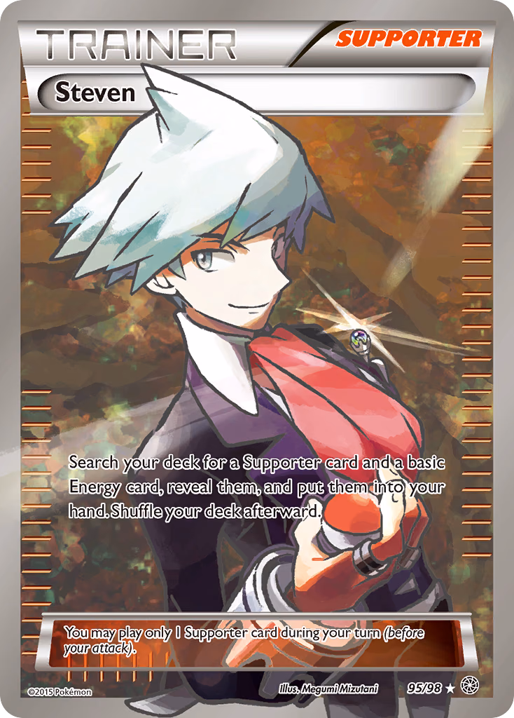 Steven Pokemon card (95/98, Ancient Origins)