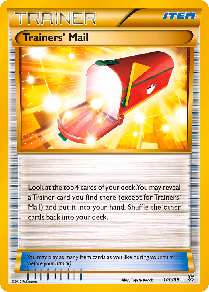 Trainers' Mail Pokemon card (100/98, Ancient Origins)