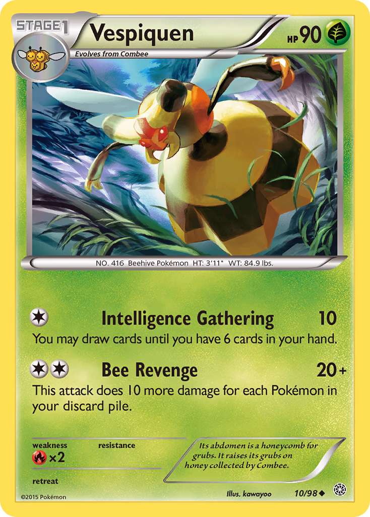 Vespiquen Pokemon card (10/98, Ancient Origins)