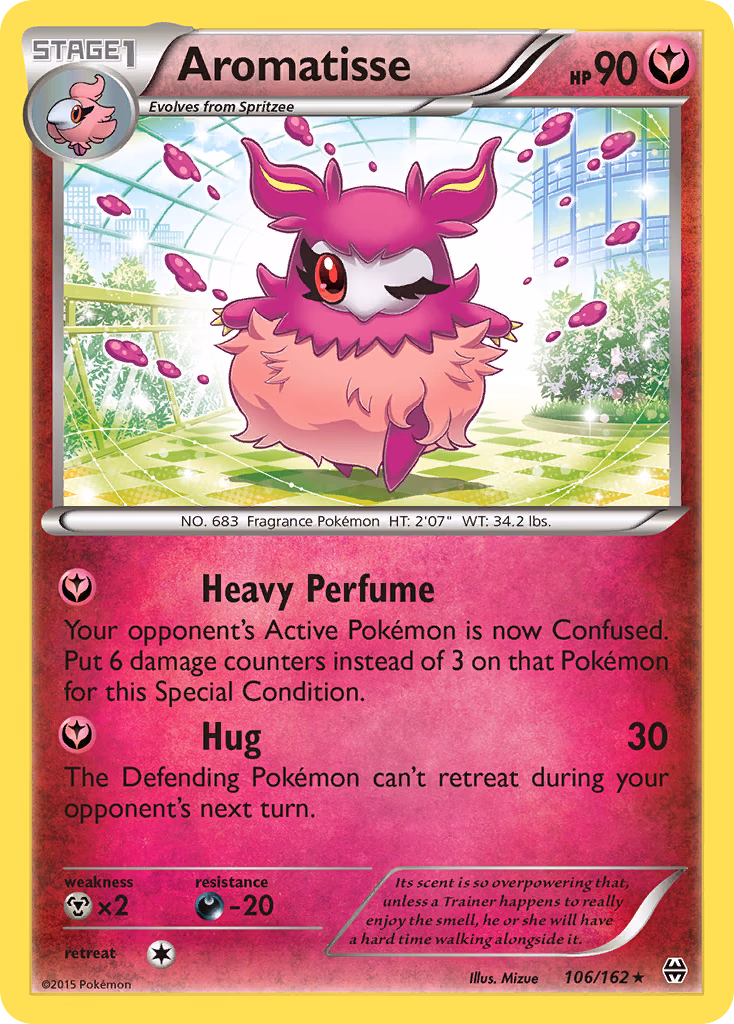 Aromatisse Pokemon card (106/162, BREAKthrough)